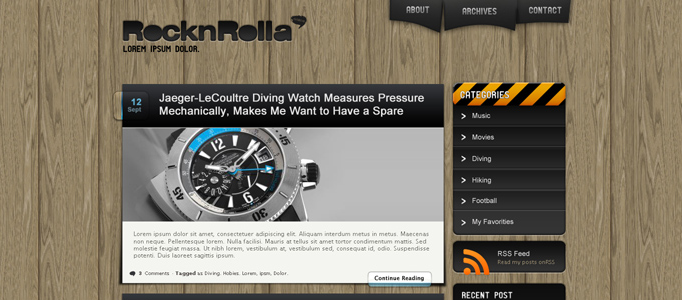 amazing rocknrolla web design l