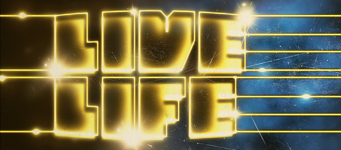 dramatic laser text style in photoshop l