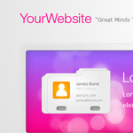 Excellent Colorful Web Design Layout in Photoshop