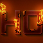 Create a Super Burning Effect for Text Using Photoshop