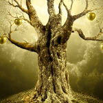 Create a Imaginative Golden Apple Tree in Photoshop