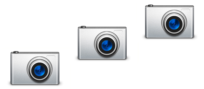 Digital Camera Icon in Photoshop L