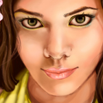 Painting a Elegant Girl Realistically