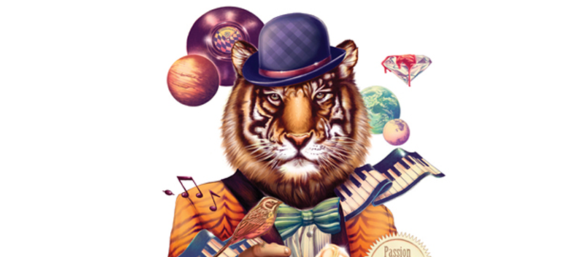 Painting a Nice Looking Human Tiger Portrait L