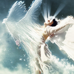 Impressive Scenery Creation Soul Flying out of an Angel