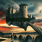 Create an Imaginative Flying Castle Scenery