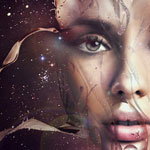 Dramatic Portrait under an Universe Background