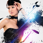 Photoshop Creation an Elegant Lady Poster