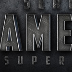 Glassy D Text Effect Creation