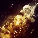 Text Effect Typography Impacting on the Water