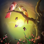 Painting a Beautiful Bird Art