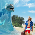 Manipulating a Parting Scene for the Sea