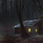 Drawing a Dark Forrest Scene in Photoshop