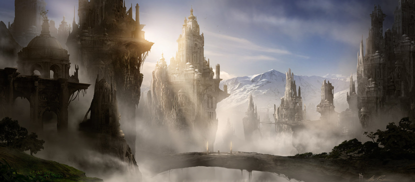 Building a Fantastic City in Photo Manipulation L