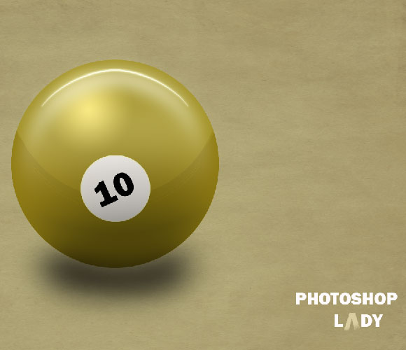 Create a Shiny D Snooker Ball in Photoshop