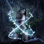 Create a Beautiful Lady in Magical Forest