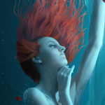 Making a Beautiful Scene for a Lady Underwater