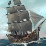 Idea of Digital Painting for Ships Battle Scene