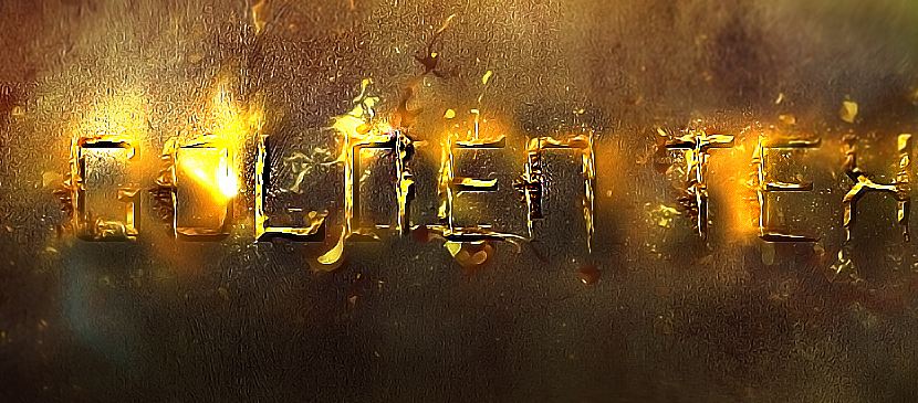 Shiny Golden Typography in Photoshop L