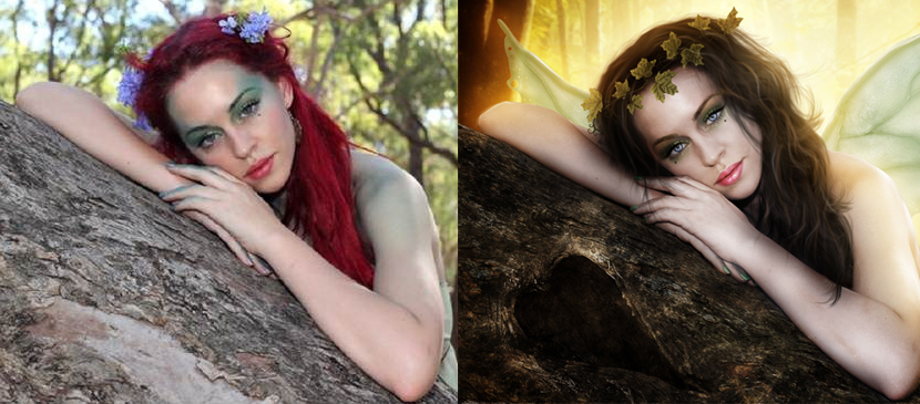 Photo Manipulating your Image into a Beautiful Fairy L