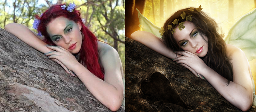 Photo Manipulating your Image into a Beautiful Fairy L