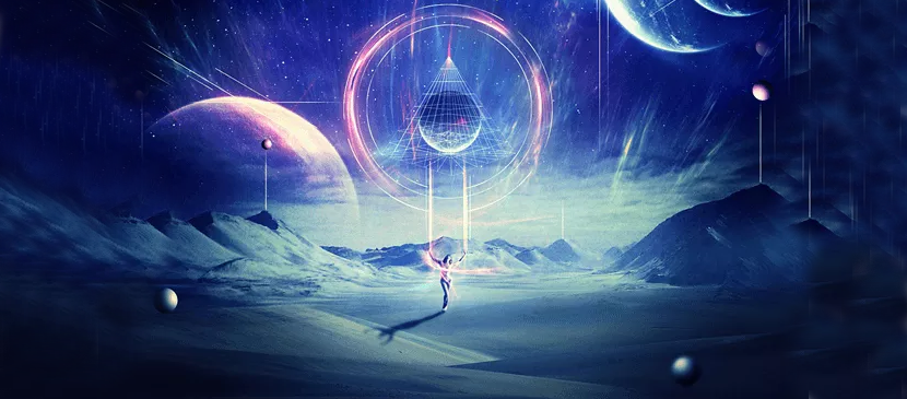 Making a Lady Dancing in the Universe Scene L