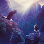 Manipulation for a Beautiful Mountain Scene