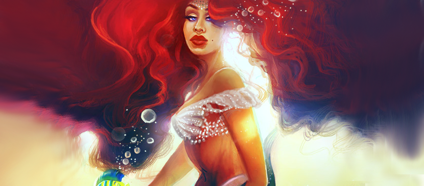 Painting a Cartoon Mermaid Simply L