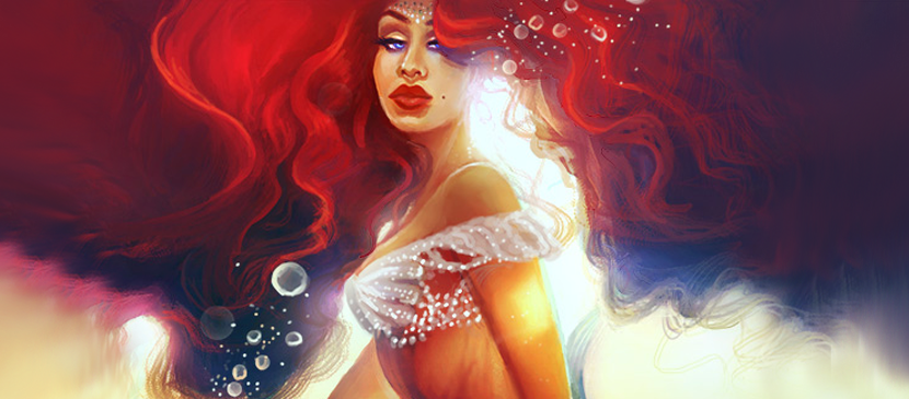 Painting a Cartoon Mermaid Simply L