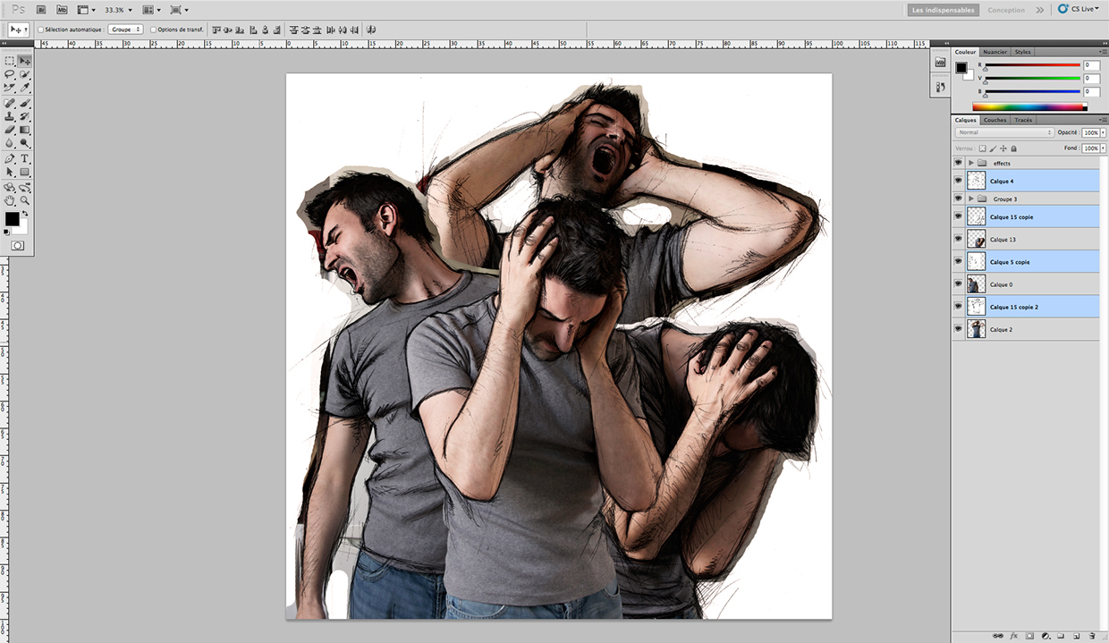 How to Place Sketches onto Photos