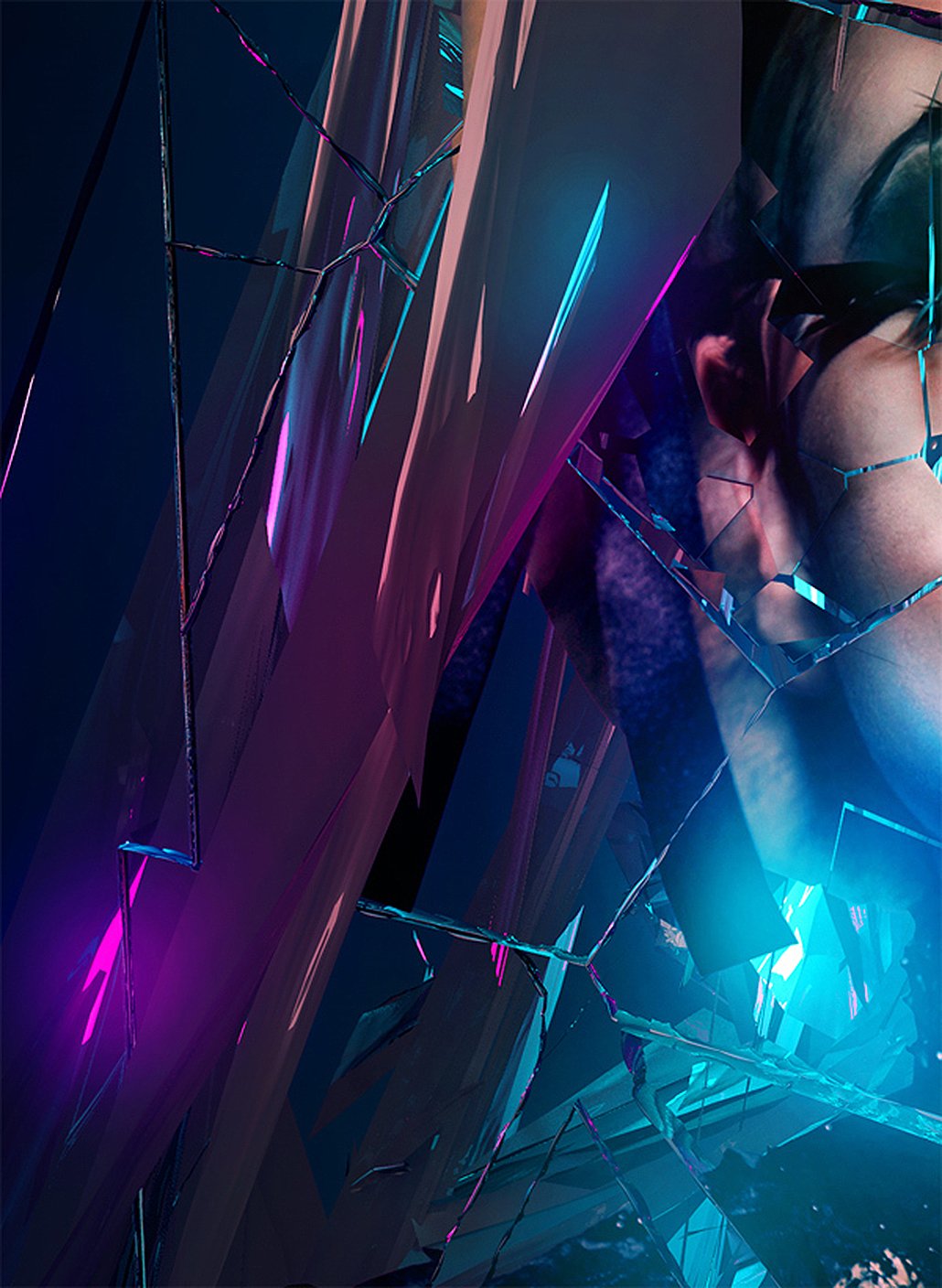 Make a Shattered Mirror Photoshop Effect