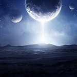 Sci Fi Landscape with Lighting Effects icon